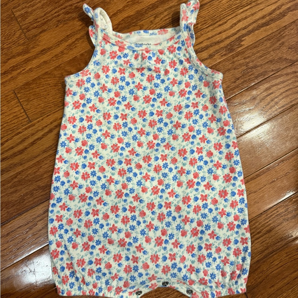Carter's Floral Print Baby Romper